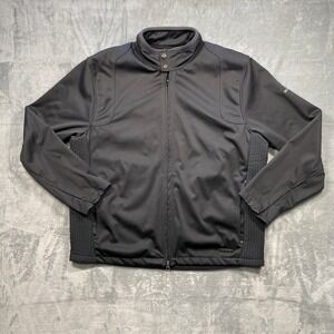 OGIO Mens Interfor Performance Jacket Black Full Zip Softshell Embroidered XL